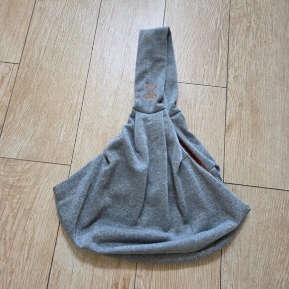 gray pet dog sling carrier - Picture 2 of 6